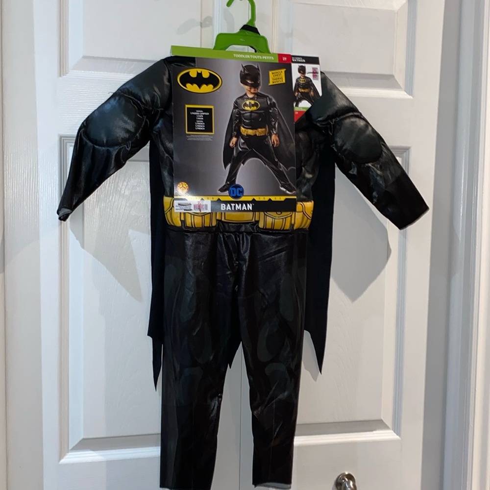 Batman DC Padded Muscle Chest Boys Halloween Costume Size 2T